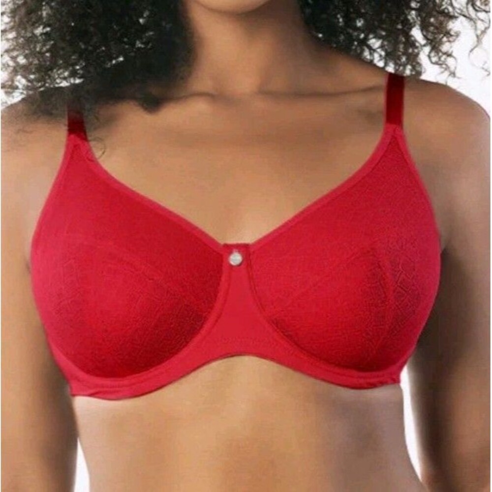 42DDD PARFAIT Enora Racing Red Minimizer Underwire Bra P5272 NWOT